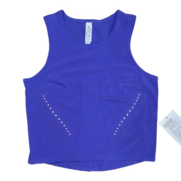 NWT Lululemon Charged Indigo Swift Ventilated Running Tank Size 4 - Picture 10 of 10